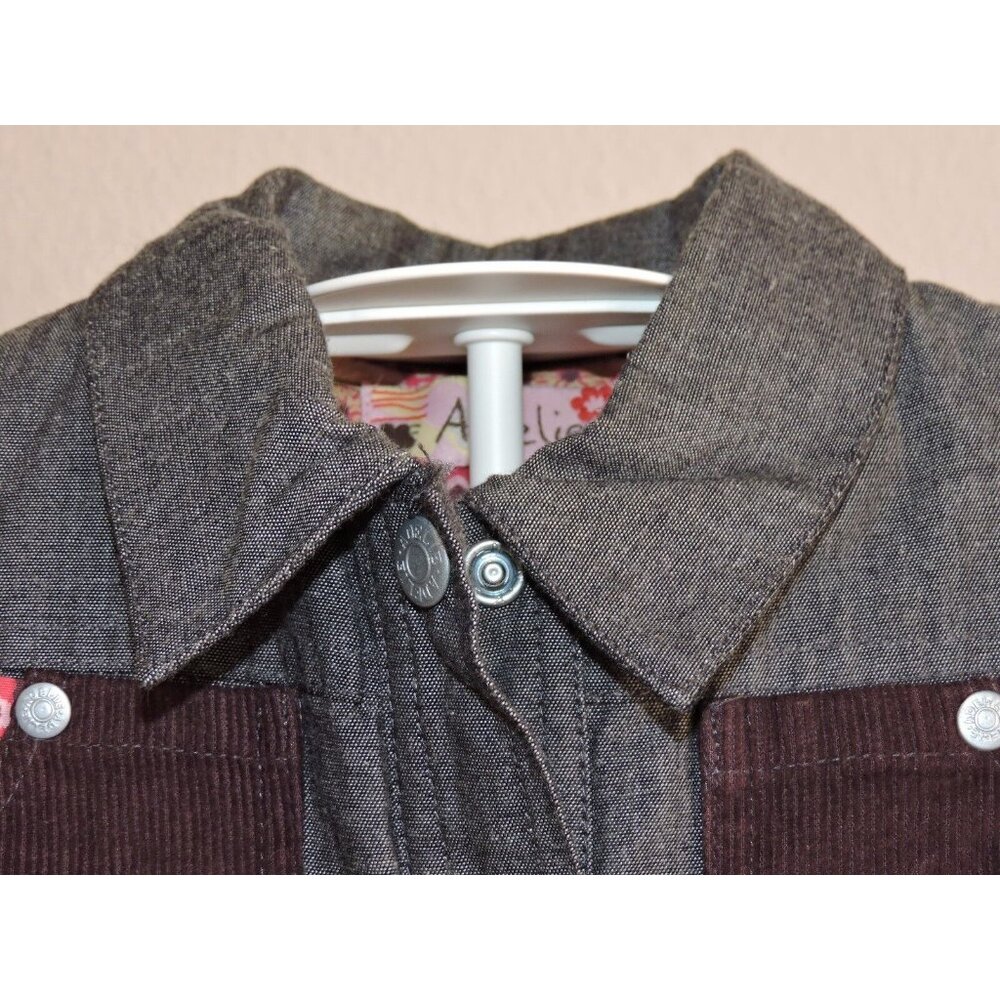 Adelie Quilted Denim Jacket French Designer Boutique Top Toddler 3T Outerwear - Picture 3 of 8